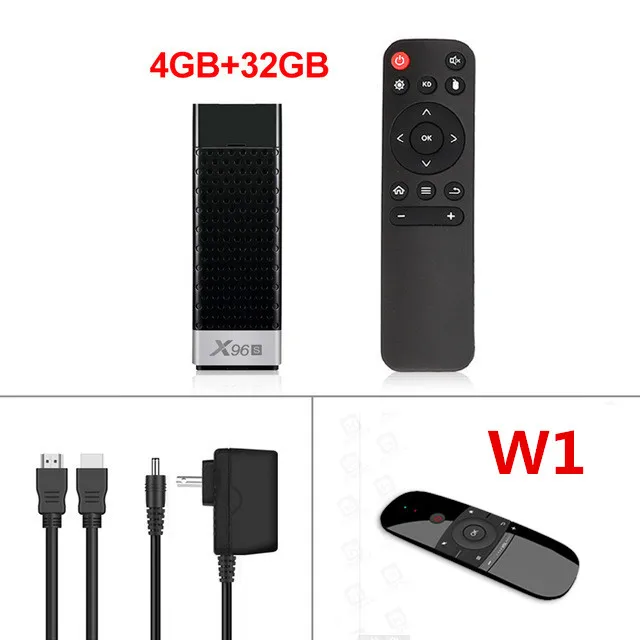 4g32g w1 X96S ТВ-палка Android 8,1 смарт-фильмы четырехъядерный Amlogic S905Y2 Wifi 4 Гб ram 32 Гб rom Bluetooth 4,2 4K HD Smart PK T9 - Цвет: 4g32g w1