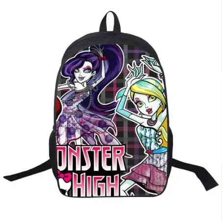 2018 женские сумки moive Monster High Рюкзак Студенческая школьная сумка для девочек и