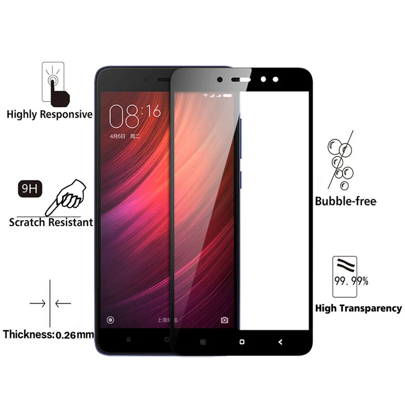 

3D Curved Edge Tempered Glass On The For Xiaomi Redmi Note 5A Screen Protector For Xiaomi Redmi Note 5A 32g 64g Protective Film