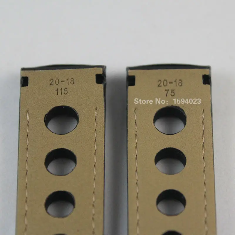 20mm T044430A PRS516 Watch Strap Durable Soft Genuine Leather T044 Watchband Wrist Bracelet T044417 Watches Man Group Black