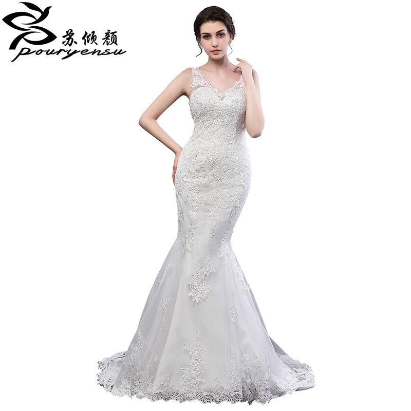 2017 настоящие фото trouwjurk свадебное платье с кружевной аппликацией Vestido De Noiva