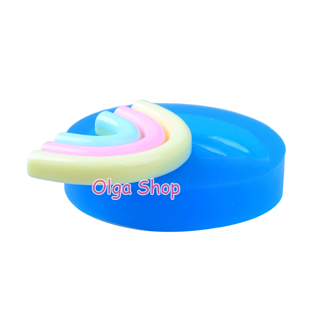 PYL681 44 4 мм Радужная силиконовая форма-Sugarcraft Fondant Candy Making Gum Paste Chocolate смоляная глина