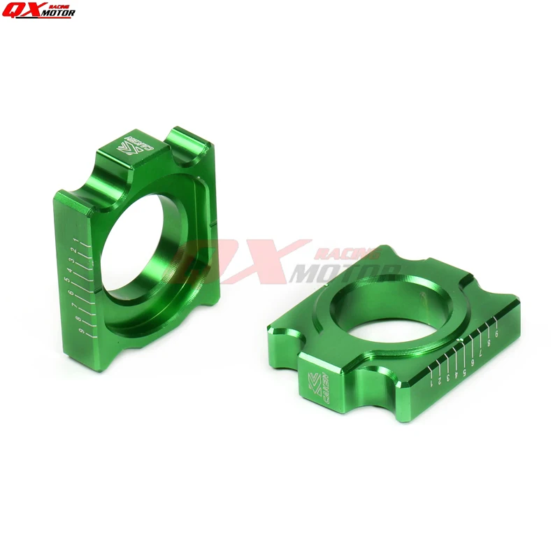 Блок регулировки цепи Заготовки CNC для KX125 250 KX250 450F KLX450R велосипеда внедорожника MX