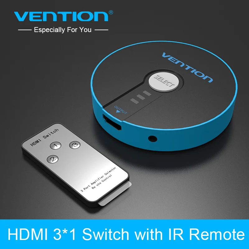 Высокоскоростной Переключатель Vention 3 в 1 HDMI сплиттер переключатель для XBOX PS3 Smart