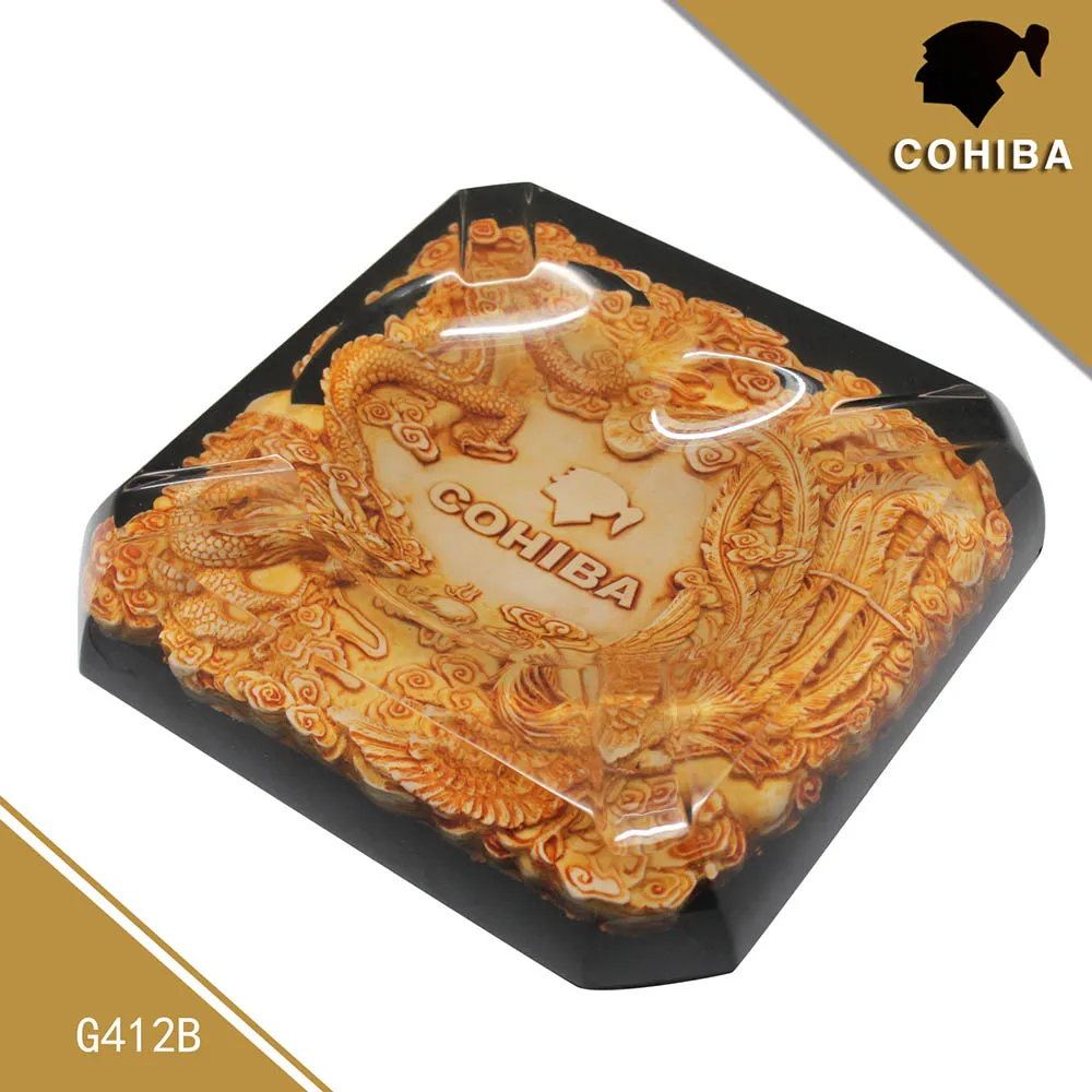 COHIBA благородный смолы тиснением сигар пепельница юбилейное издание | Сувениры