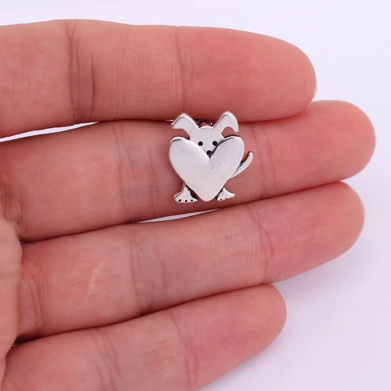 

hzew cute heart dog pendant necklace jewelry dog gift
