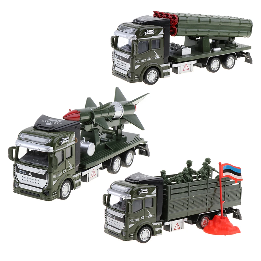 Модель игрушечного автомобиля MagiDeal 1/48 литой Сплав военный автомобиль модель