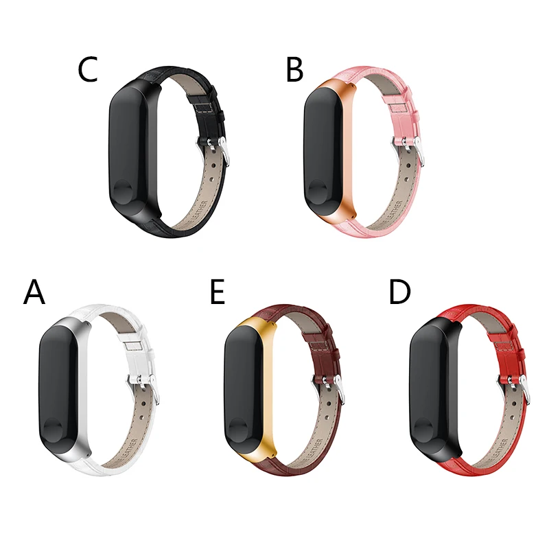 Для Mi Band 3 сменный ремешок многоцветные кожаные часы для Xiaomi Smartwatch Замена