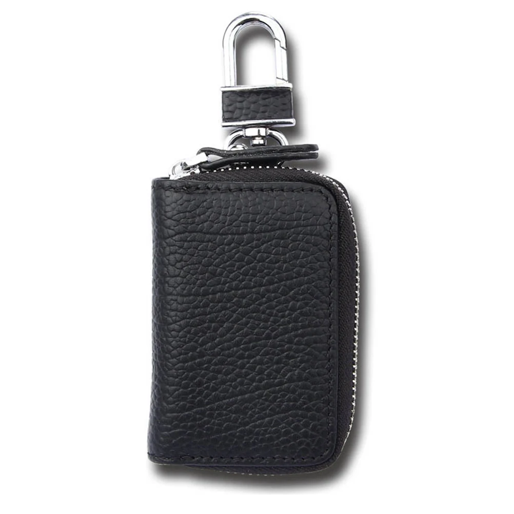 Auto Car Key Leather Case Pouch Remote Keychain Bag Holder Organizer (Black) | Автомобили и мотоциклы
