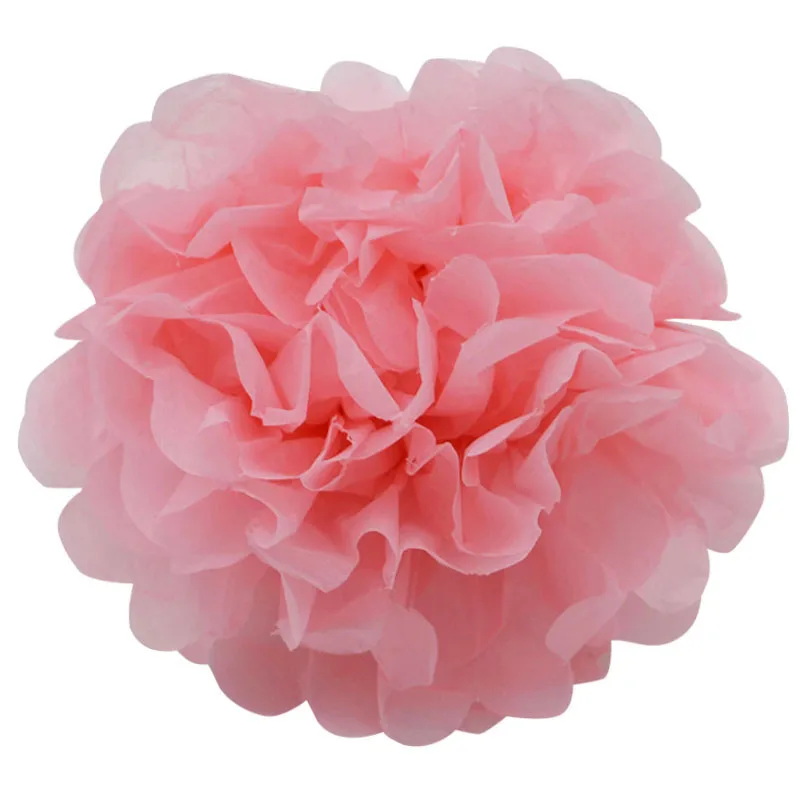 baby pink 5 шт. бумажный Pom цветочный шар из искусственных роз висячий цветок Гирлянда детский душ украшения для свадебной вечеринки - Цвет: baby pink