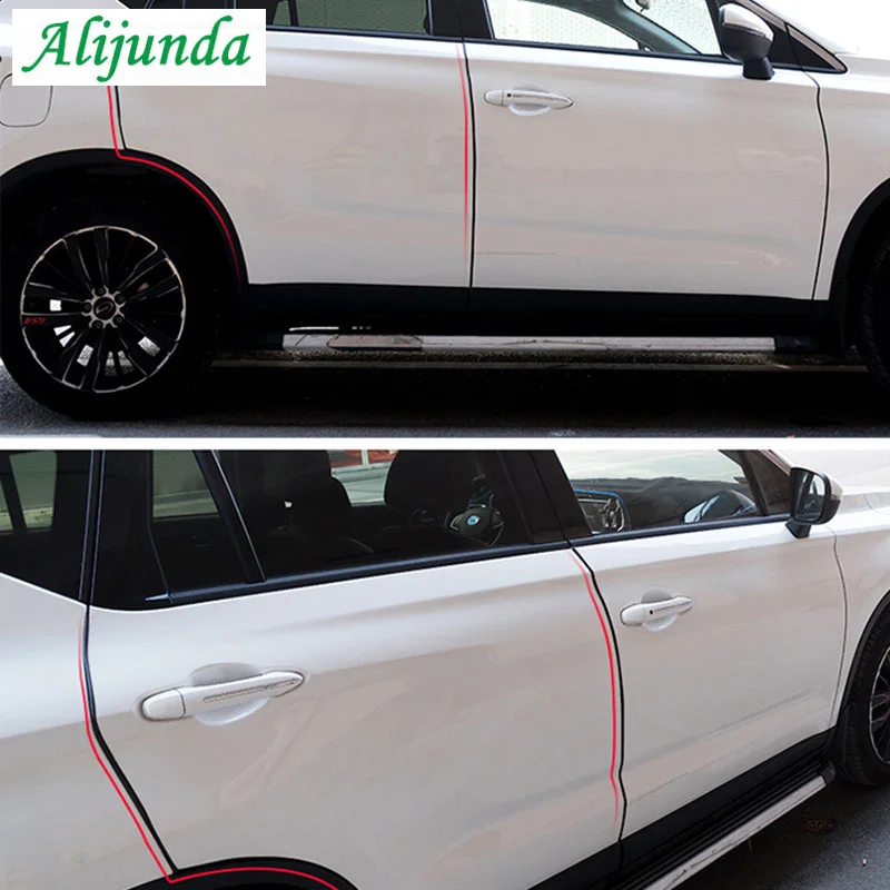 Защита от царапин на двери автомобиля 5 м резина для защиты кромок Уплотнительная наклейка Suzuki Toyota Camry Corolla RAV4