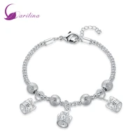 garilina bracelets for women silver color bracelet fashion trend bracelet crown pendant womens fashion 2021 b2028
