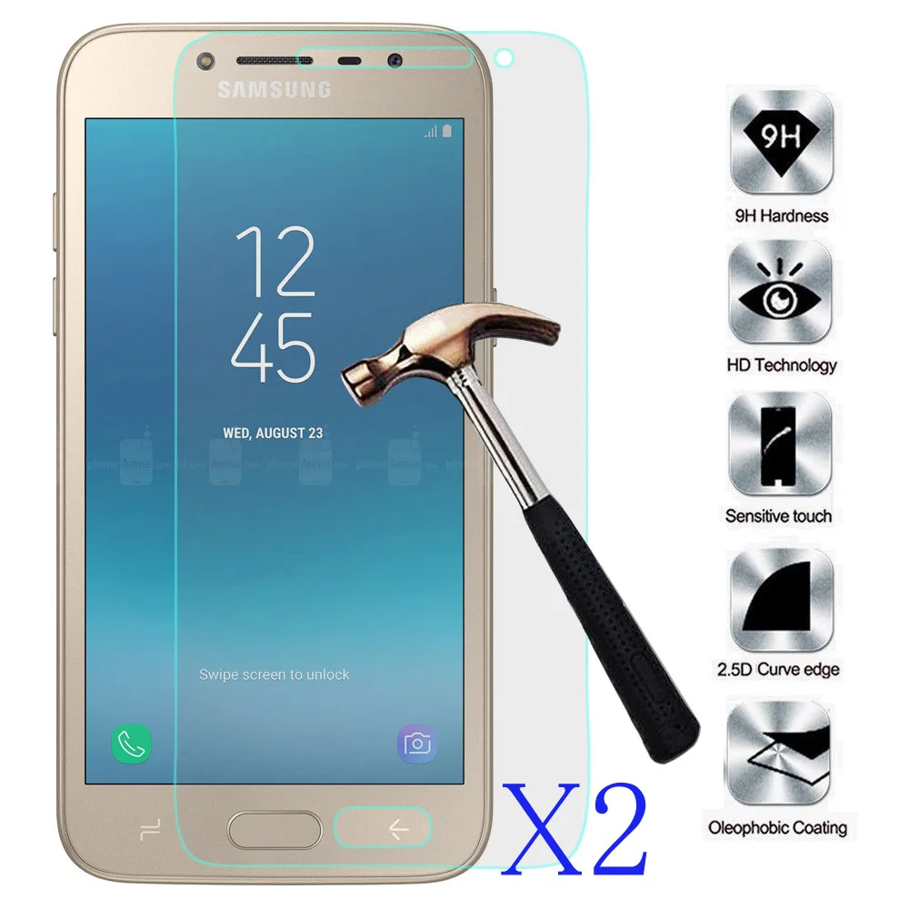 2 шт./партия ультратонкая защитная пленка из закаленного стекла для Samsung Galaxy J2 Pro