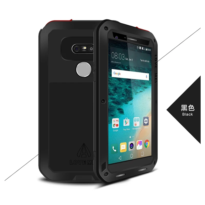 Алюминиевый металлический чехол LOVE MEI для LG G3 G4 G5 G6, мощный защитный противоударный водонепроницаемый чехол для LG G6 G5 G4 G3, чехол