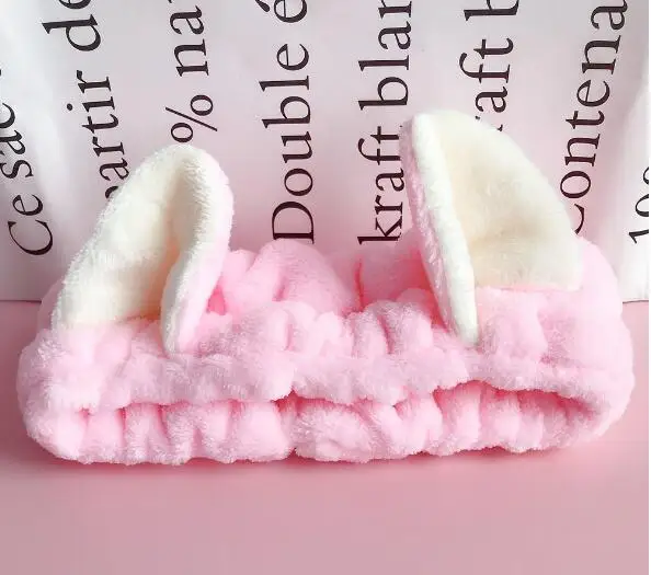 Повязка для волос с кошачьими ушками Милая Трехмерная маска мытья повязки