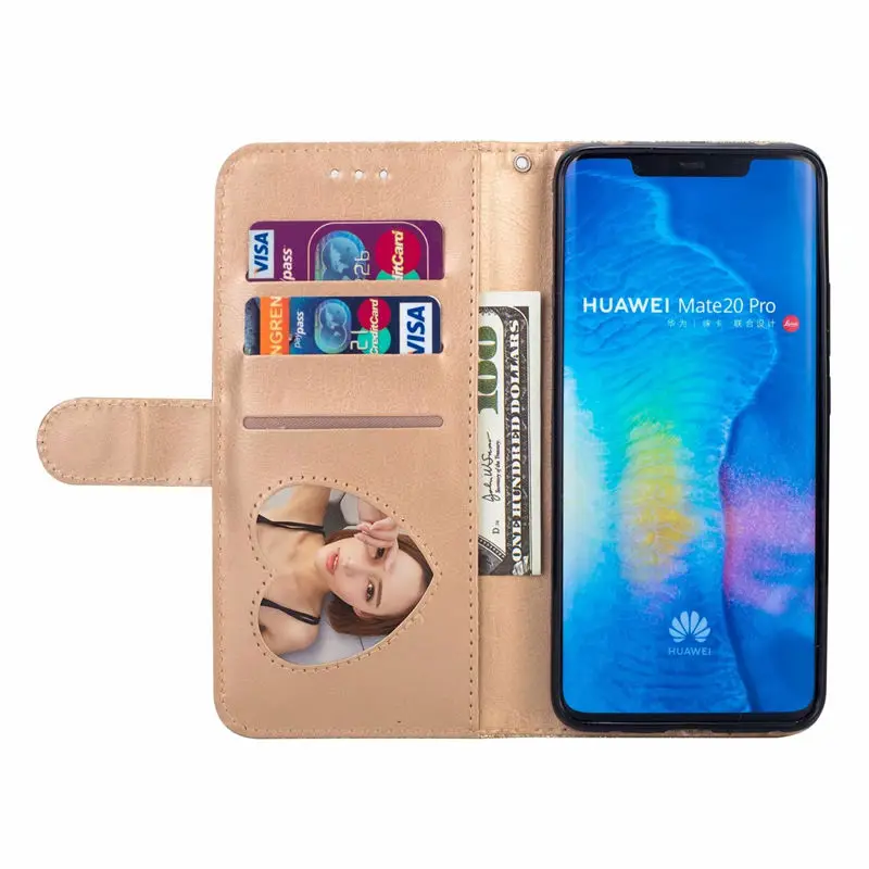 Для huawei P30 Plus P20 mate 20 Lite 10 Pro кошелек из искусственной кожи силиконовый блестящий чехол с отделением для карт для Y6 Y7 P Smart Plus