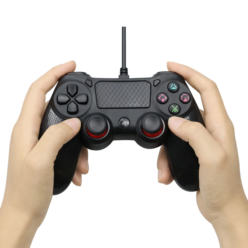 Проводной USB контроллер для консоли PS4 с кабелем 2,2 м для консоли PS3 для Playstation для Dualshock 4 Вибрационный геймпад