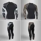 Тактическая футболка 2019, одежда для фитнеса, Мужская компрессионная футболка, быстросохнущие мужские Леггинсы для смешанных боевых искусств, размеры XXL