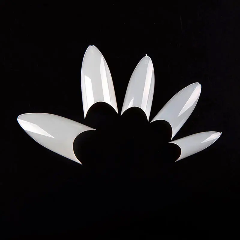 

500 шт./упак. тонкий натуральный акриловый французский фальшивый УФ-гель для ногтей «сделай сам» 669