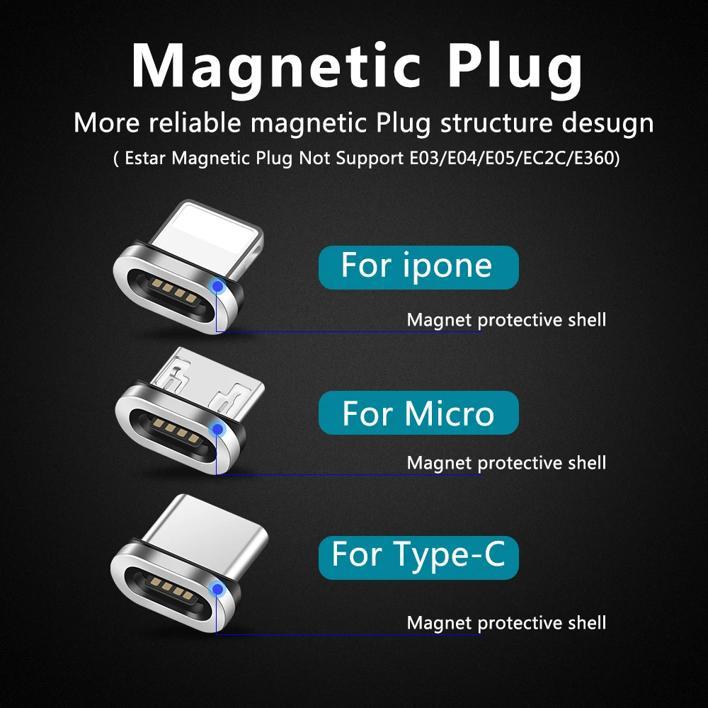 Магнитный usb-кабель OLAF для быстрой зарядки Iphone 7 X XR XS Max кабель Micro USB Type-C C Samsung galaxy S8