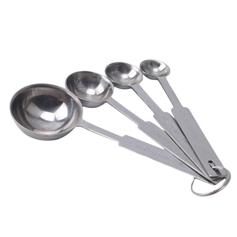 4 шт. мерные ложки из нержавеющей стали разного размера сухие и жидкие кухонные