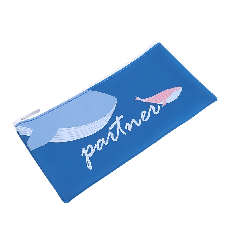 Синий кавайный КИТ пенал милый школьные принадлежности для девочек канцелярские