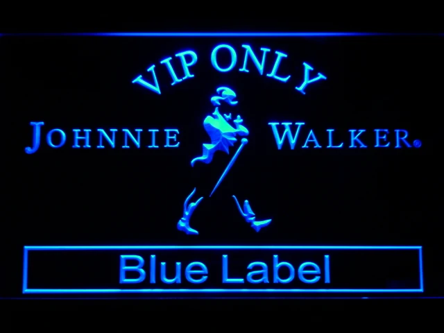 480 VIP только Johnnie Walker синяя этикетка светодиодный светодиодные неоновые световые