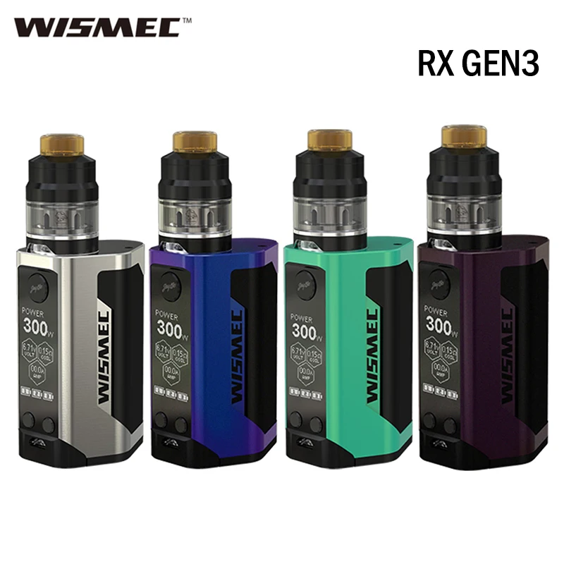 Новые разноцветные электронные сигареты Wismec Reuleaux RX GEN3 комплект 300 W RXGEN3 MOD Vape