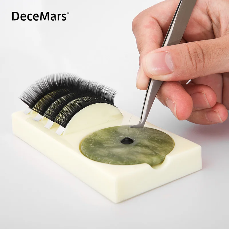 DeceMars пластиковая платформа для увеличения объема ресниц держатель ресницы и клей держатель макияж инструменты для наращивания ресниц