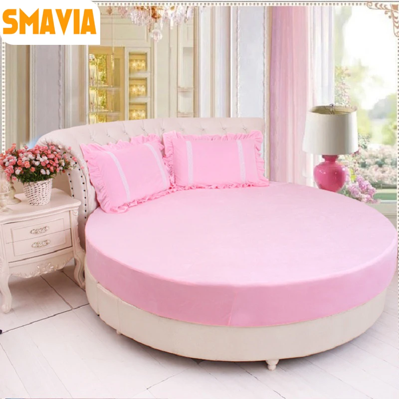 SMAVIA 100% хлопок (1 шт.) круглый матраса отель/домой кровать защитный установлены