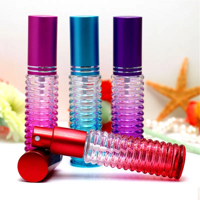 

20ml Portable Colorful Glass Perfume Bottle With Spray Empty Parfum Case For Lady F2017863