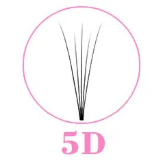 5D Kimcci ресницы 3 линии 2D/3D/4D/5D/6D термоскрепленные предварительно сделанные объемные вентиляторы из искусственной норки предварительно сделанные русский объем наращивание ресниц поставки - Цвет: 5D