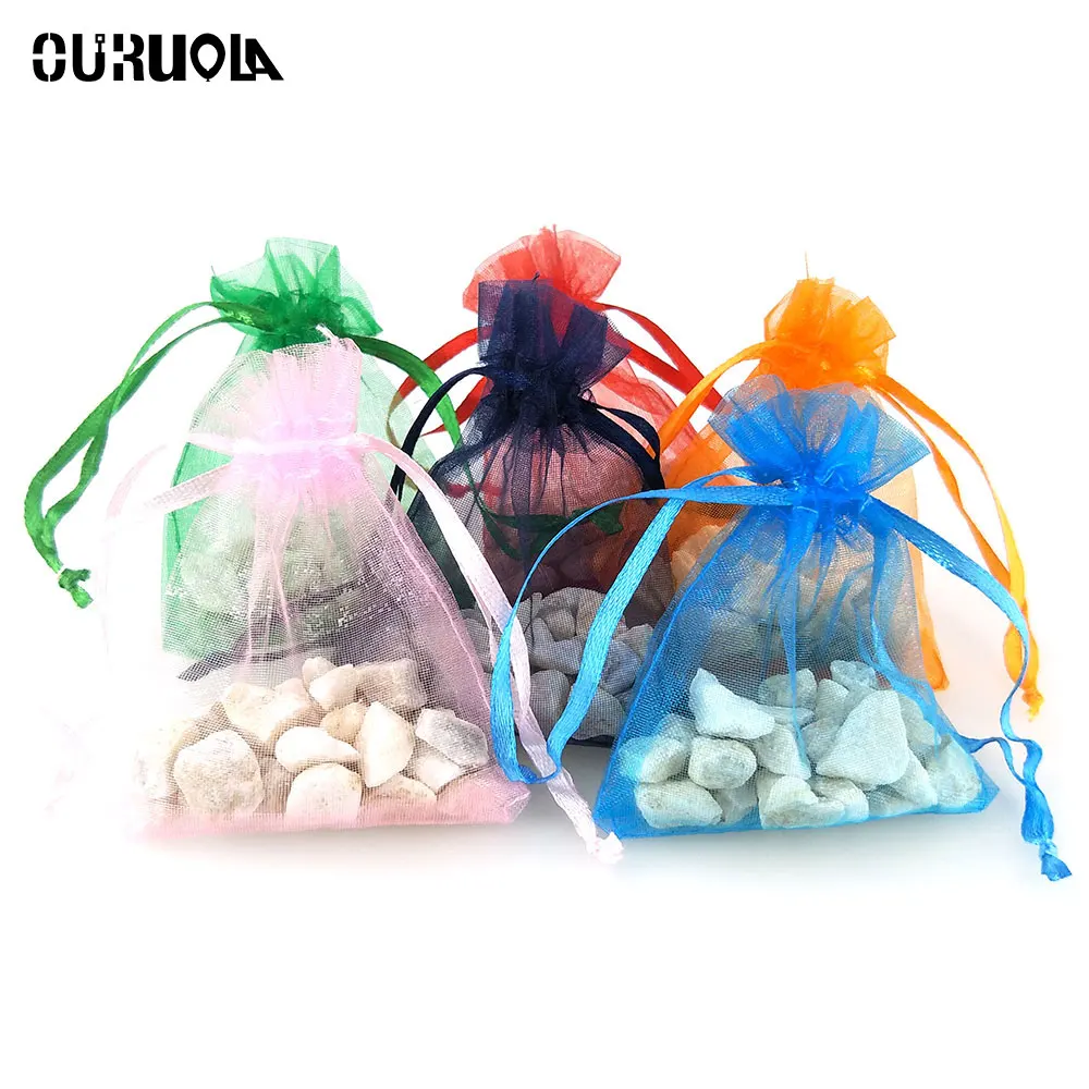20 шт. подарочные пакеты из органзы упаковка для печенья подарков маленькие