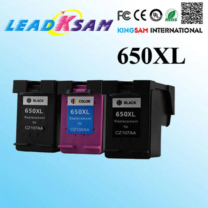3x совместимый с hp 650 650xl замена для принтера Deskjet 1015 1515 2515 2545 2645 3515|Чернильные