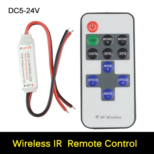 Vacamm Mini 10Key RF беспроводной светодиодный пульт дистанционного управления DC 12 V 6A