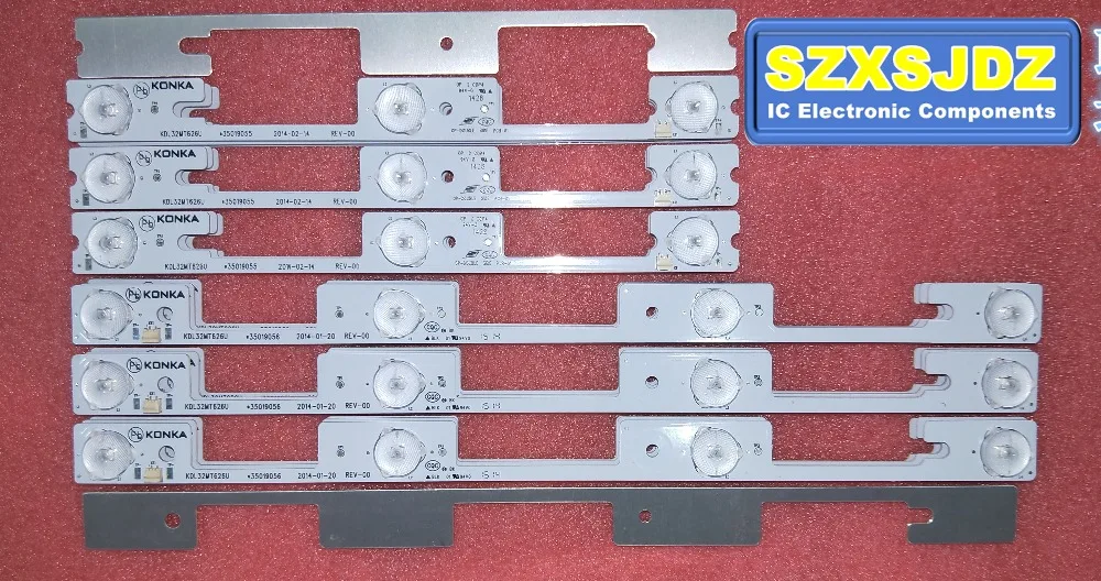 Оригинальная Светодиодная лента для Konka KDL32MT626U 10 шт. 4 светодиода светильник 35019055