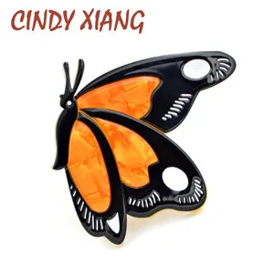 CINDY XIANG, дизайн, кровавая Акула, броши для женщин, милый животный стиль, акриловая булавка, ацетатное волокно, аксессуары, зимний стиль