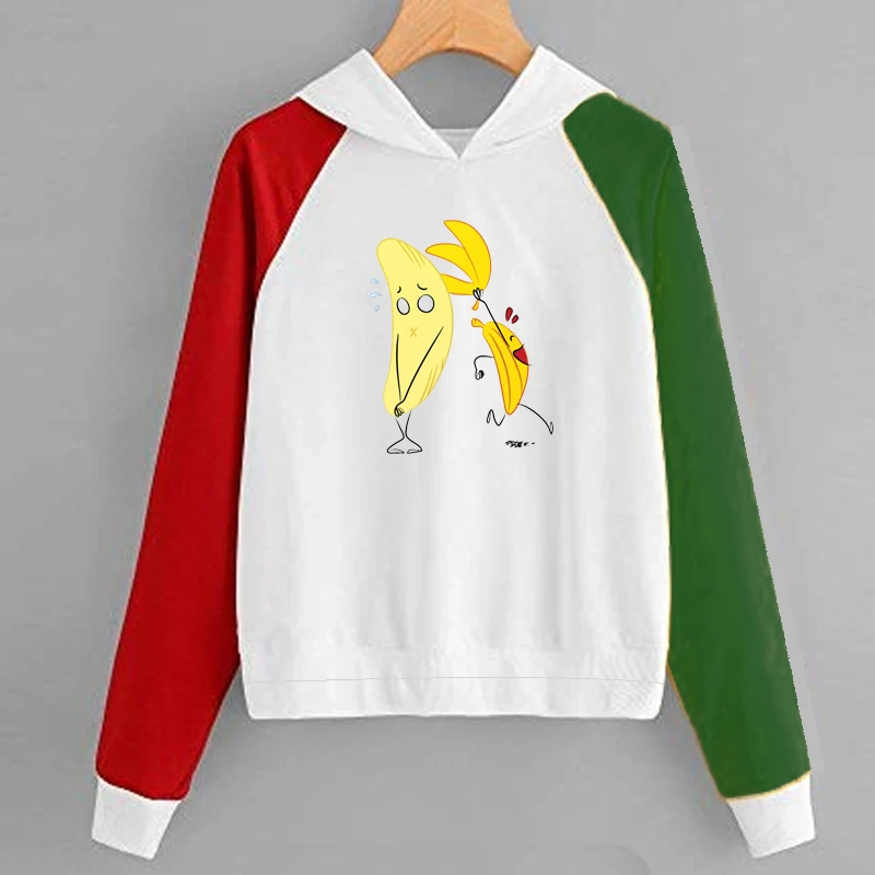 Новинка Женская стильная толстовка с капюшоном 2019 круглый вырез Мультяшные