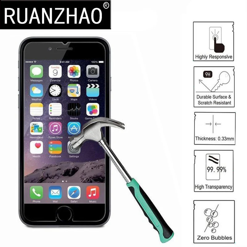 Закаленное стекло для iphone Xs MAX защита экрана Защитная пленка X S max закаленное 8 7 6