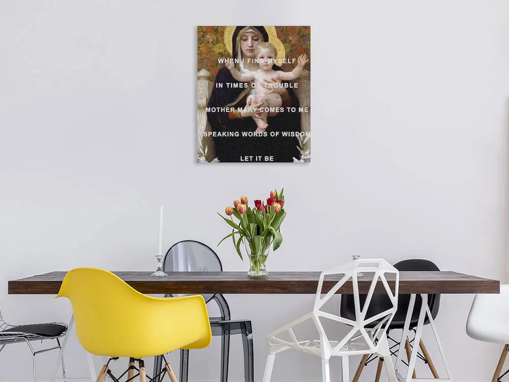 Мадонна лилий Уильям Кристиан художественные цитаты Декор для дома гостиной