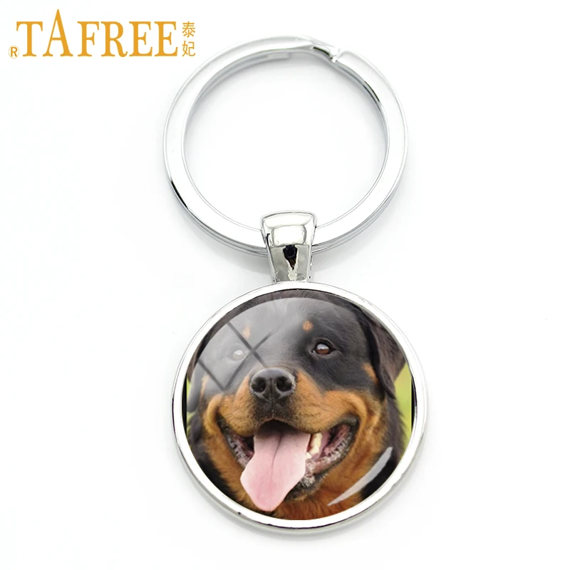 TAFREE rottweiler стеклянный кабошон брелок sheltie shar pei собака умный пациент сумка