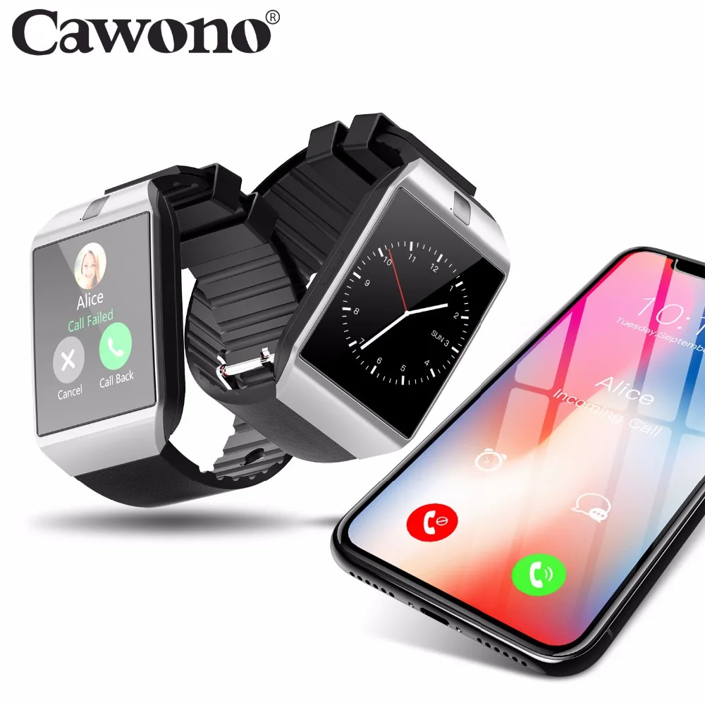 Cawono смарт часы детские Bluetooth smart watch Смарт DZ09 SmartWatch умные мужские для детей телефон
