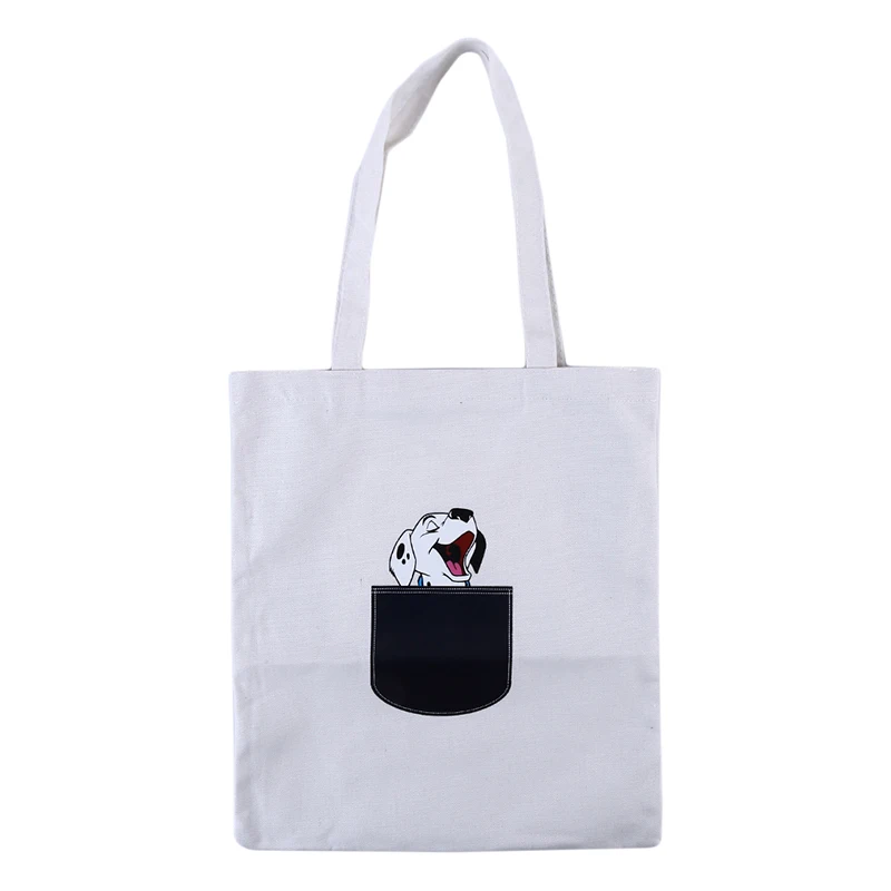 Холщовая Сумка-тоут для женщин тканевая сумка через плечо с рисунком из