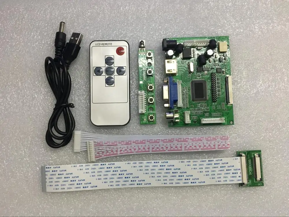 Плата привода управления HDMI/VGA/AV подходит для 8 дюймового ЖК экрана HJ080IA 01E he080ia 01d с