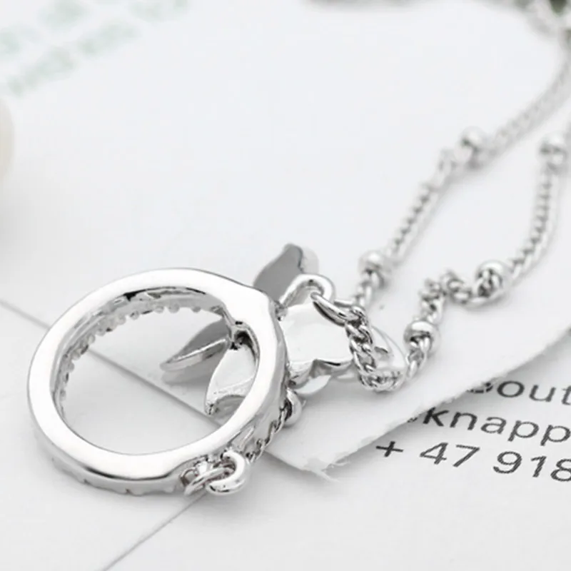 Neoglory в виде ракушки круглые стразы Бабочка ожерелья и подвески ювелирное изделие