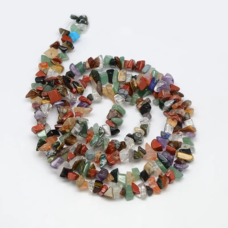 10 нитей смешанных каменных чипсов бусины для самостоятельного изготовления