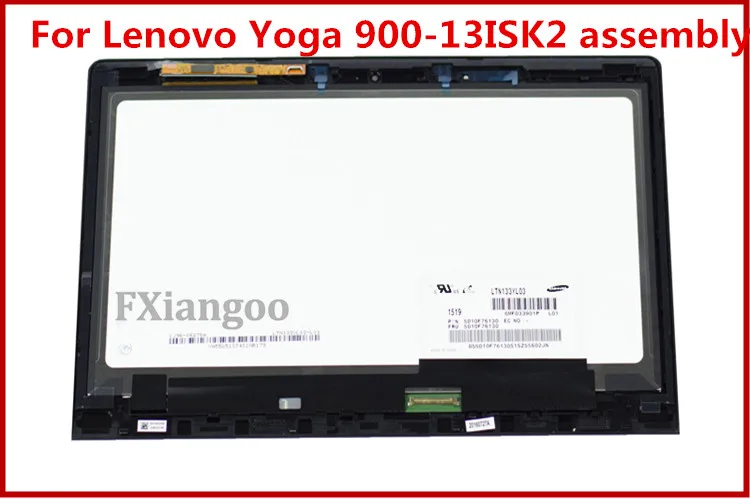 Для lenovo Yoga 900 13ISK2 4 PRO 3200x1800 lcd сенсорный экран в сборе рамка черная оцифрованная панель ободка фары 5D10K26887 LTN133YL03