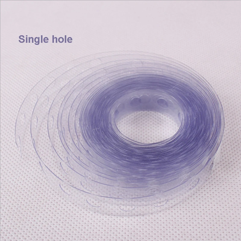 LA MIU 5M Single/Double Holes PVC Rubber Tape Connect Strip Plastic Balloon Chain Arch Decor Party Wedding Backdrop Decoration | Дом и сад