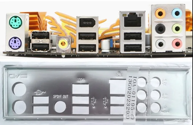 Новая защитная задняя пластина I/O для материнской платы P5QC P5K PRO P5Q P5K/EPU панель