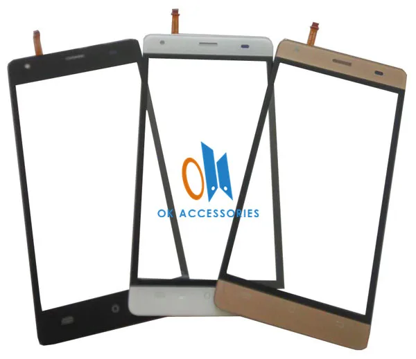 5.0 Inch For Cubot Echo Touch Screen Digitizer Replacement Black White Gold Color With Tape | Мобильные телефоны и